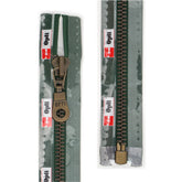 Rits deelbaar | Opti | metaal brons M60 | 45 cm | 461 donkergroen Rits OPTI-D-M60-BRONS-45-CM-461-DONKERGROEN - Fourniturenkraam.nl